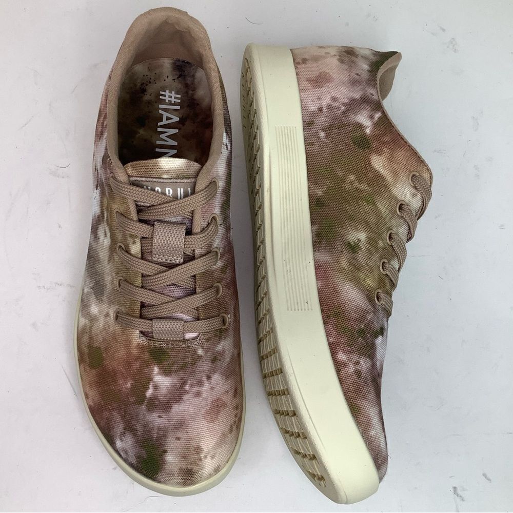 NoBull Tie-Dye Canvas Low Top Trainer Runner Multicolor Women Sneaker Shoes Sz 7 - Picture 2 of 10